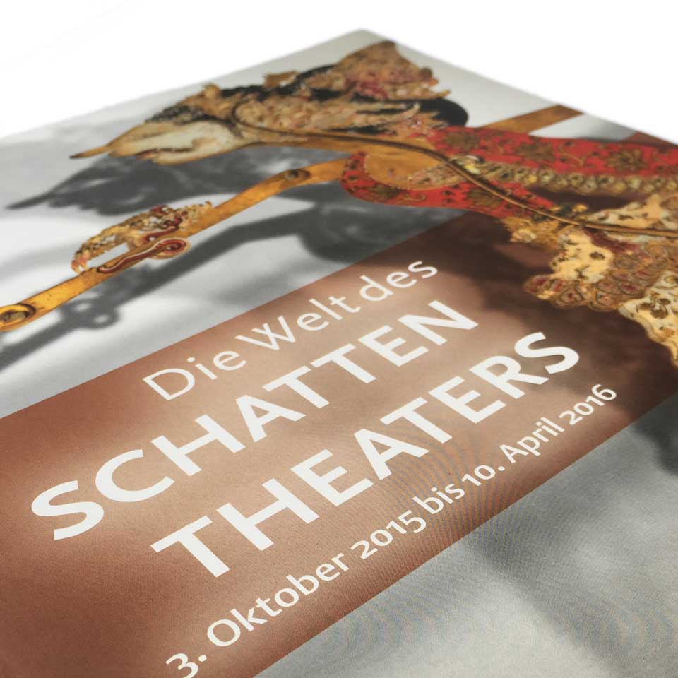 Linden-Museum - Einladungsflyer Schattentheater