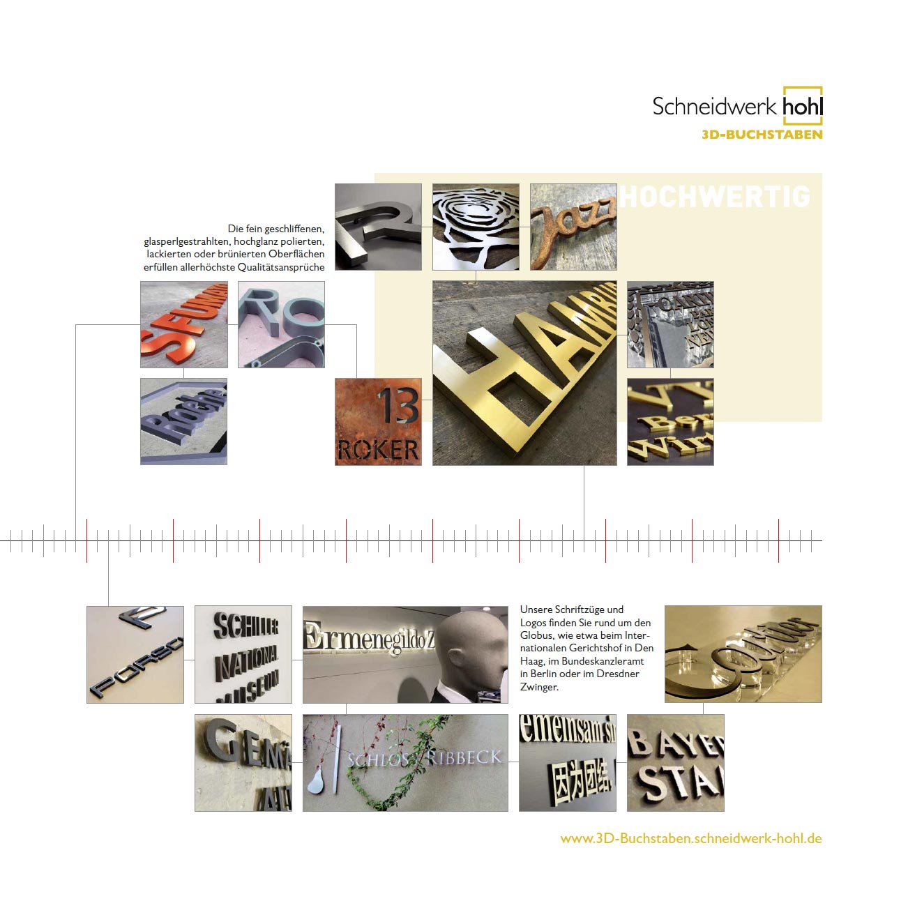 3D Buchstaben rechts 1300