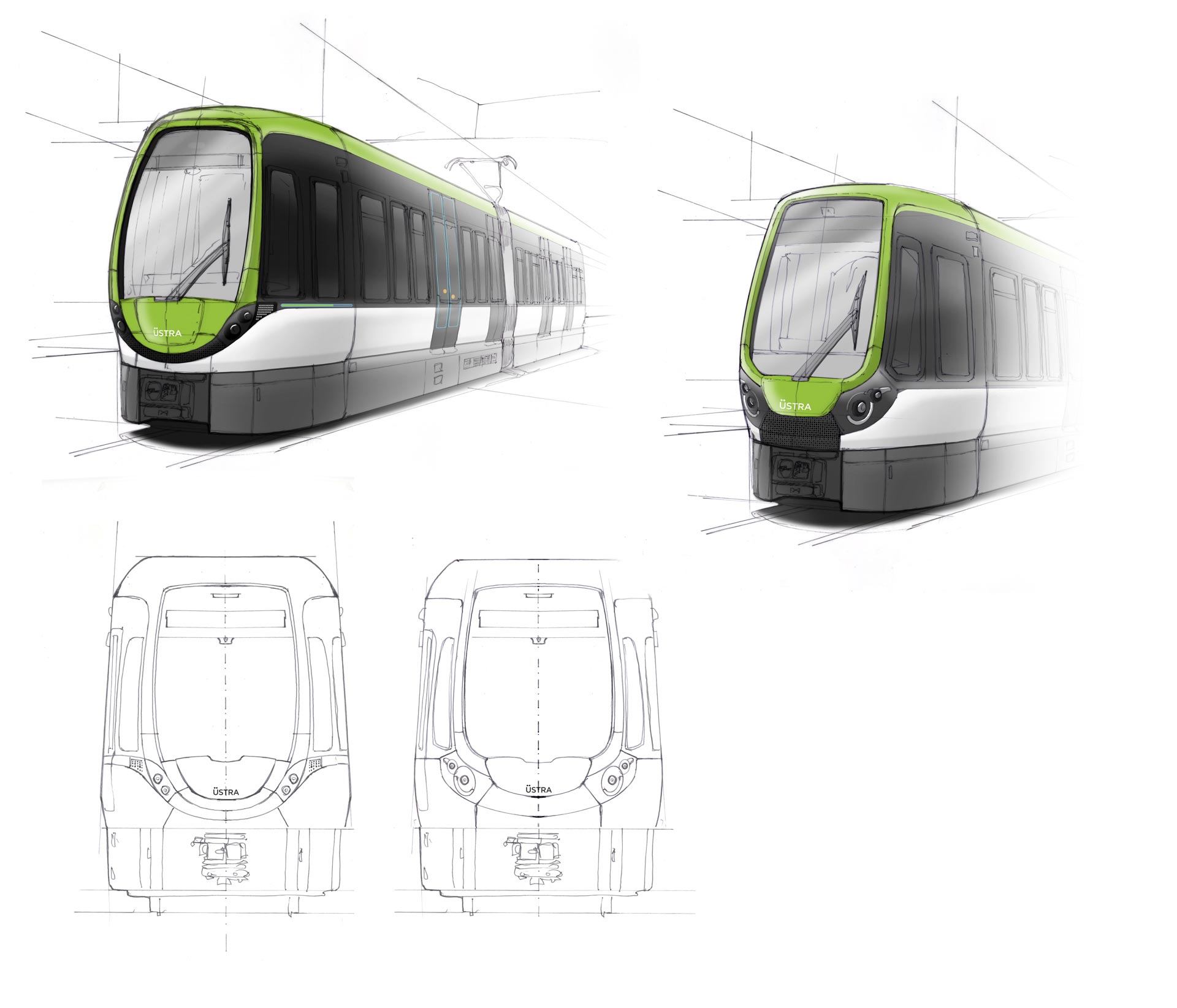 Skizzen aus RE-Design Wettbewerb TW4000 / Sketches from re-design competition TW4000