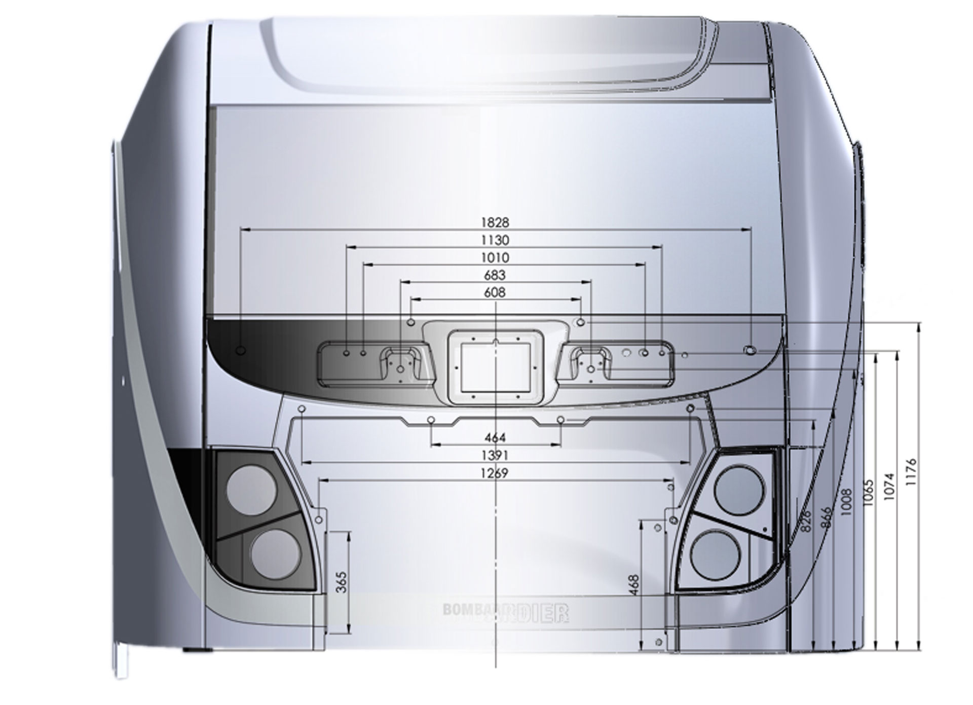 Traxx-ACI III LM-CAD-und-Dokumentationszeichnung / CAD and documentary draft